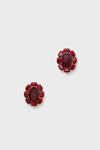 Ruby Crystal Emaline Studs