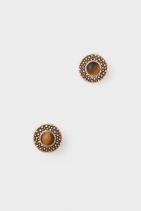 Tiger's Eye Emery Studs