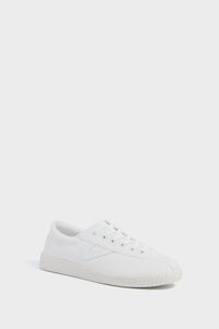 Women's White Nylite Canvas Sneakers